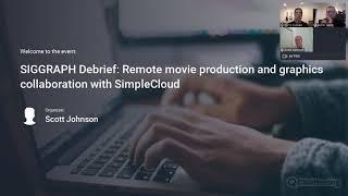 Remote movie production and graphics collaboration with SimpleCloud