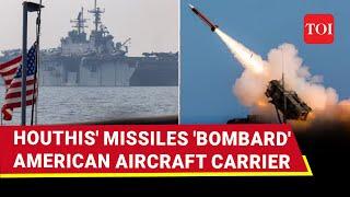 Houthi Missiles 'BOMBARD' U.S. Aircraft Carrier Harry Truman, Explosive Clash In Red Sea Off Yemen?