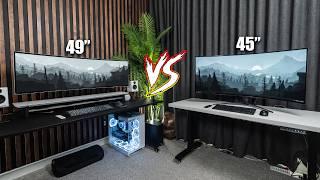 WOLED vs QD-OLED | 45" LG Ultragear OLED vs 49" Samsung Odyssey OLED G9