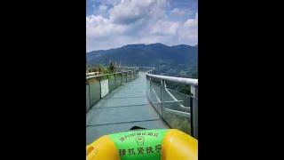 Glass water slide in China