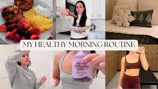 HEALTHY 5:30 AM MORNING ROUTINE ‍️ daily workout, 15k steps, high protein breakfast, skincare