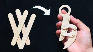 Homemade CRKT Provoke Morphing Karambit Using Popsicle