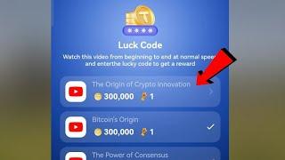 The Origin of Crypto Innovation TapCoin Bots Video Code | tapcoins lucky code today | TapCoin Code