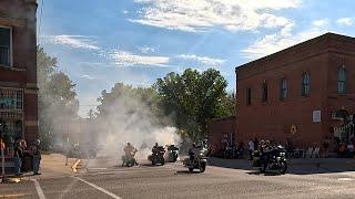 Instant Karma Motorcycle Burnout - Henderson Classic Car Roll In Encore 2023