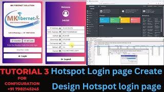 How to create hotspot login page | Design Hotspot login page | Mikrotik | Mikhmon