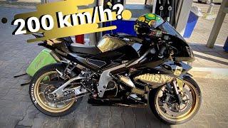 TOP SPEED APRILIA RS 125! 200 km/h?