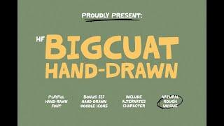 HF Bigcuat Bold | Playful Typography Magic for Your Designs