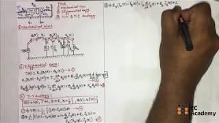 #143 Problem on Rotational mechanical system || Torque voltage & Torque current analogy ||ECAcademy