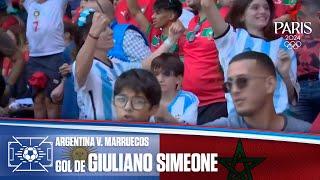 Gol de Giuliano Simeone | Argentina vs Marruecos 1-2 | Juegos Olímpicos París 2024