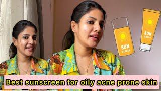 Best sunscreen For Oily Acne prone Skin #sunscreen #krishnendhuunnikrishnan #skincare