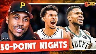 Jeff Teague reacts to Giannis, Wemby 50-point games, LeBron's triple double | 520 in the Morning