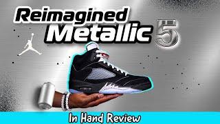 FIRST LOOK! 2025 "Reimagined Metallic Black" Jordan 5s (The Best Jordan 5 EVER?)