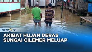 Sungai Cilemer Meluap, Puluhan Rumah di Pandeglang Terendam Banjir