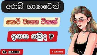 අරාබි භාෂාවෙන් කෙටි වාක්‍ය ටිකක් ඉගන ගමුද ? #slhabibi #arabicworld #learnarabic #අරාබි #සින්හල