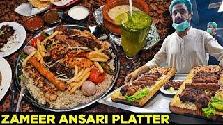 Zameer Ansari ka Smokey BBQ Platter | Paneer Reshmi Handi, Bihari Kabab | Karachi Food Pakistan