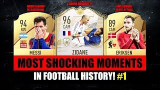 Most SHOCKING MOMENTS in FOOTBALL HISTORY! 