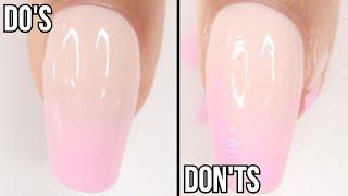 DOs & DONT's: Ombré nails with gel polish | how to ombré using gel polish (part 1)