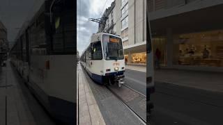 Taking the tram in Geneva