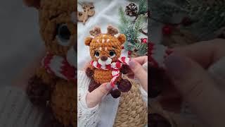 Crochet deer pattern | Crochet Christmas toys | Олененок крючком