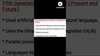 Fifth Generation of Computer | Paper 1 ICT | NTA NET JRF | Information and Communication Technology