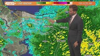 New Orleans Weather: Rainy Friday morning with a warm weekend ahead