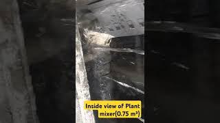 Plant mixer actual movement and inside view #rmcplant #civil #concrete #cement 