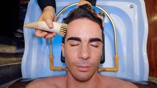 ASMR: Я уснул за считанные минуты!  Массаж головы в тайском салоне сна