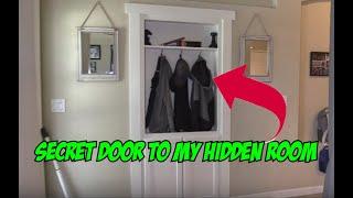 Secret Bookcase Door Passage into HIDDEN ROOM !!!