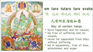 绿度母心咒（轻快版）- Green Tara Mantra // long life, health, wealth, happy, freedom-消灾消业, 财富健康, 长寿自在