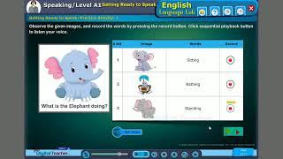 Speaking, English language lab - Digital Teacher