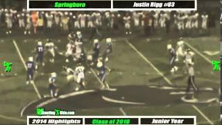 OH 2016 Justin Rigg  Springboro  Jr Yr  TE83