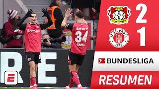 Bayer Leverkusen ganó 2-1 a St Pauli con goles de Wirtz y Tah y mete presión en la cima | Bundesliga