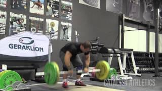 Vasily Polovnikov Muscle Clean & Press Workout up to 150 kg