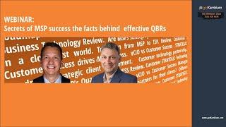 WEBINAR Recording   Secrets of MSP success. The facts behind effective QBRs