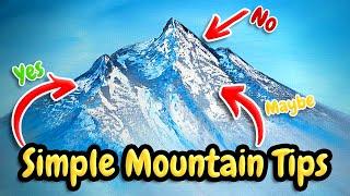 Easy & Simple Mountain Tips For New Painters That Struggle!