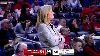 Technical foul on Texas Tech women's b-ball coach Krista Gerlich vs. Cincinnati