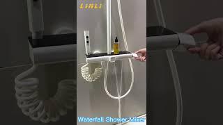 Chinese Bathroom Shower Set Factory | LINLI White Shower Faucet Kit Manufacturers #shorts #shower