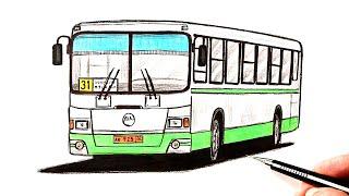 How to draw Bus Liaz