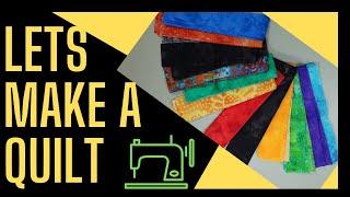 Let's Make A Quilt Top Beginner Friendly / Jelly Roll Style