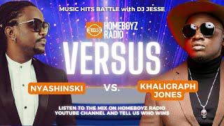 NYASHINSKI VS KHALIGRAPH JONES - MUSIC HITS BATTLE WITH DJ JESSE