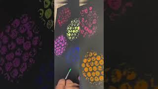 Bubble wrap painting technique #shorts #viralvideo #viral #bubbleart #how #short #diy #ytshorts #yt