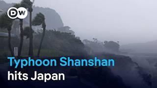 Powerful Typhoon Shanshan makes landfall in southern Japan | DW News