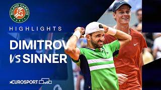Grigor Dimitrov vs Jannik Sinner | Quarter-Final | French Open 2024 Extended Highlights 