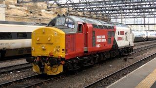 WCML Chaos affects Carlisle. The Loram 37, Freight and Flopsie get through. 24 June 24