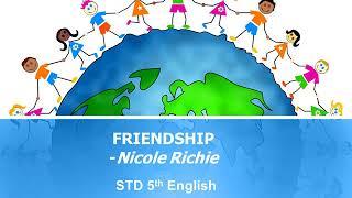 GCERT STD 5th Subject: English Unit 2. 'Friendship' Poem by Nicole Richie