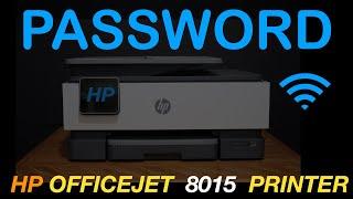 HP OfficeJet 8015 Printer Wireless Password !!