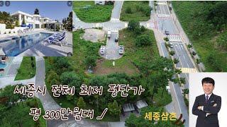 세종시 단독주택지 (평) 300만원대 까지 /추가에 추가 인하 급,급매