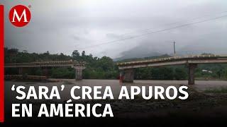 Tormenta tropical 'Sara' afecta Honduras y Centroamérica con intensas lluvias