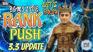 RANK PUSH TO CONQUEROR  DAY 7 | NEW UPDATE 3.3 BGMI LIVE |