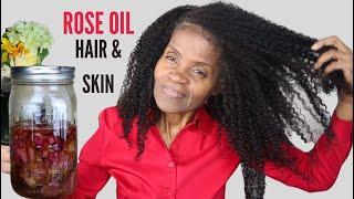 DIY ROSE OIL RECIPE FOR HAIR GROWTH AND SKIN